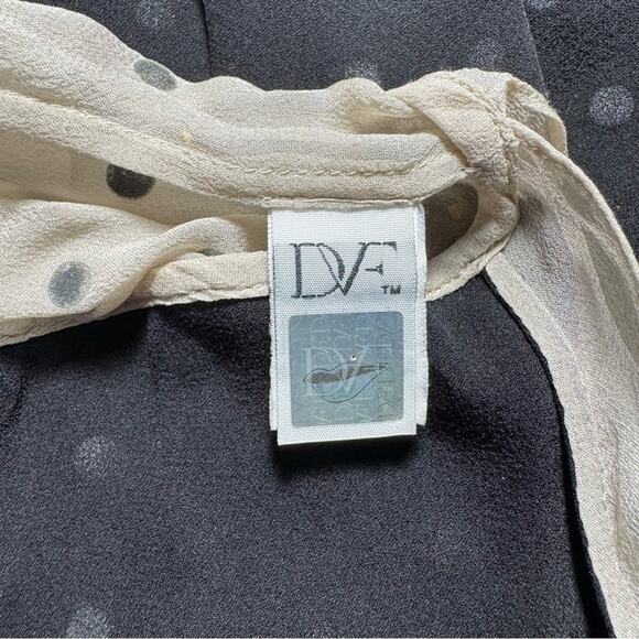 Diane Von Furstenberg Women 10 Sheer Dress Gold Studded Glam Formal Embellished - Picture 8 of 12